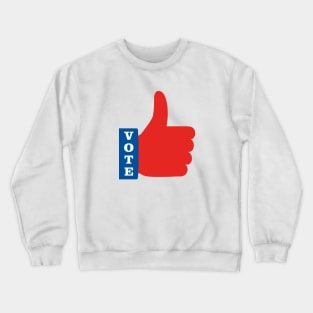 Thumbs Up Vote November 2020 Election Crewneck Sweatshirt
